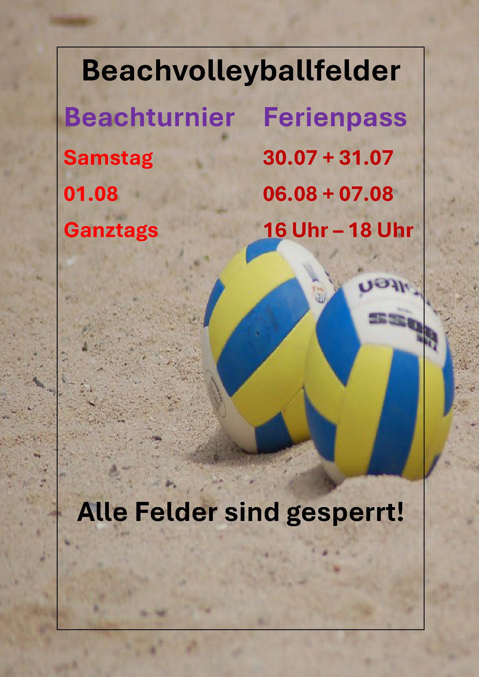 Beachvolleyballturnier August